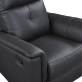 Bristow Black Swivel Glider Reclining Chair