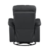 Bristow Black Swivel Glider Reclining Chair