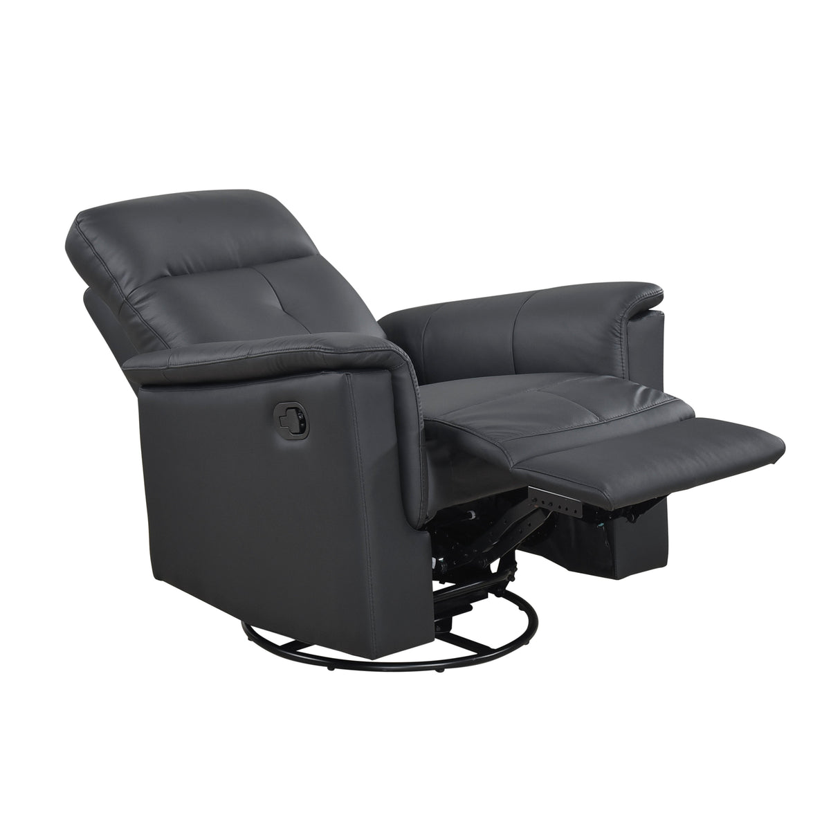 Bristow Black Swivel Glider Reclining Chair