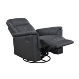 Bristow Black Swivel Glider Reclining Chair