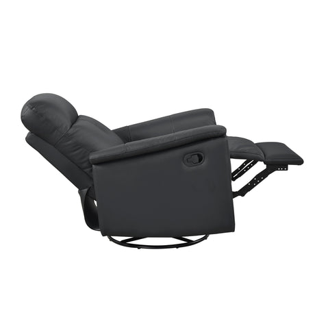 Bristow Black Swivel Glider Reclining Chair by Homelegance at Eve Furniture