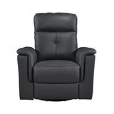 Bristow Black Swivel Glider Reclining Chair