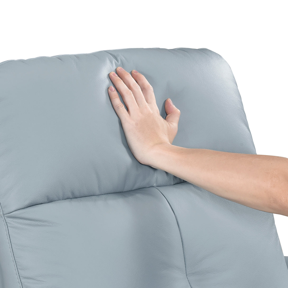Bristow Blue Swivel Glider Reclining Chair