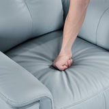 Bristow Blue Swivel Glider Reclining Chair