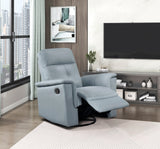 Bristow Blue Swivel Glider Reclining Chair