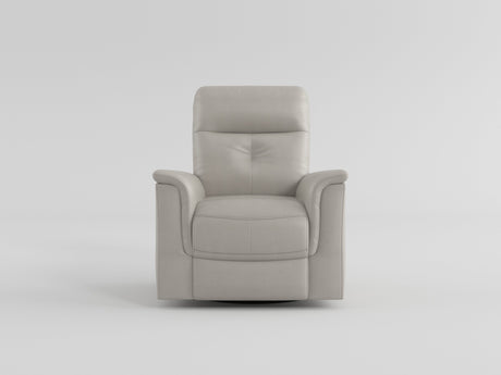 Bristow Blue Swivel Glider Reclining Chair by Homelegance at Eve Furniture