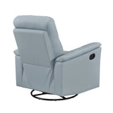 Bristow Blue Swivel Glider Reclining Chair