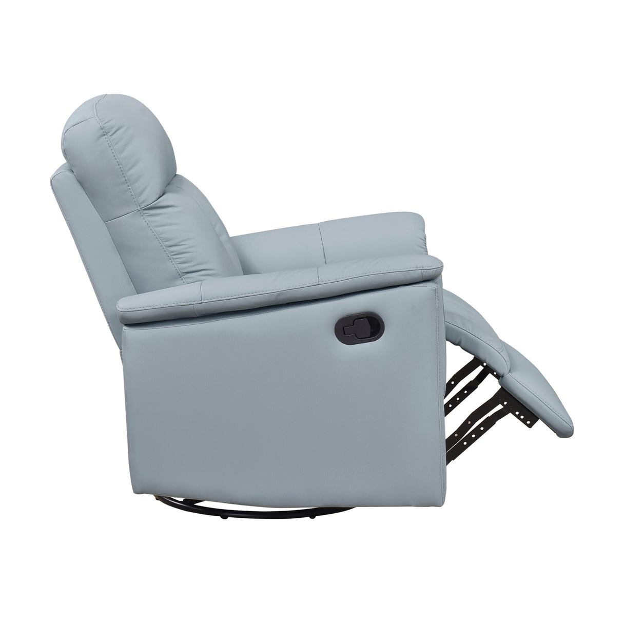 Bristow Blue Swivel Glider Reclining Chair