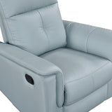 Bristow Blue Swivel Glider Reclining Chair