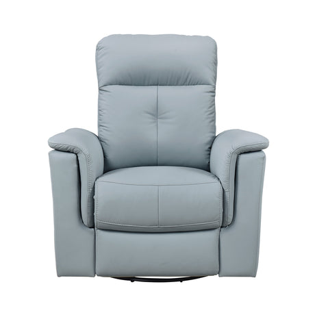 Bristow Blue Swivel Glider Reclining Chair by Homelegance at Eve Furniture