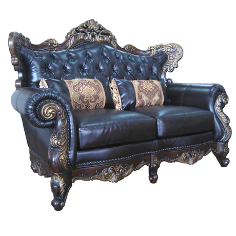 Britney Cherry Living Room Set by Cosmos Furniture at Eve Furniture