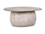 Britney Sand Outdoor Round Coffee Table by Classic Home at Eve Furniture