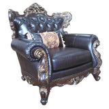 Britney Traditional Style Chair In Cherry Finish Wood by Cosmos Furniture at Eve Furniture