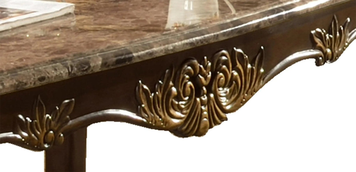 Britney Traditional Style Coffee Table In Cherry Finish Wood by Cosmos Furniture at Eve Furniture