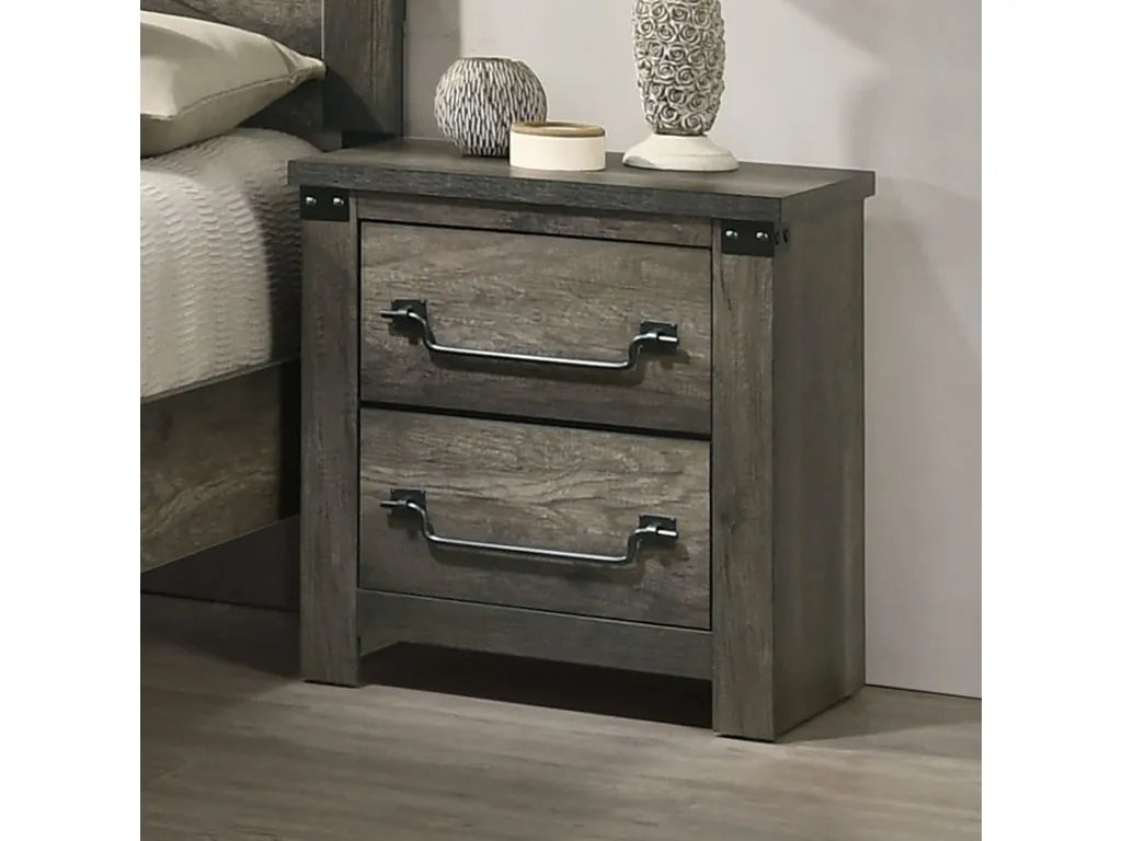 Britonale Rustic Gray 5-Piece Queen Bedroom Set by Furniture of America at Eve Furniture