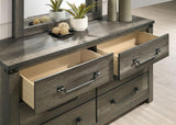 Britonale Rustic Gray 6-Drawer Dresser by Furniture of America at Eve Furniture