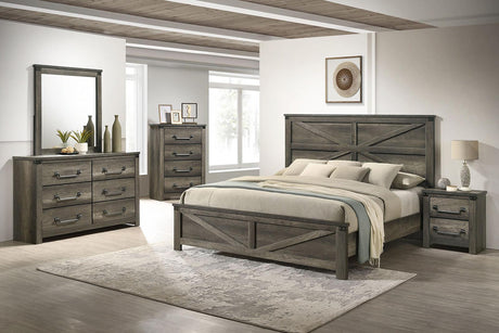 Britonale Rustic Gray Nightstand by Furniture of America at Eve Furniture