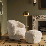 Britt Vegan Shearling Ottoman by TOV Furniture at Eve Furniture