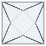 Brittania Nickel Square Geometric End Table with Clear Tempered Glass Top by Coaster at Eve Furniture
