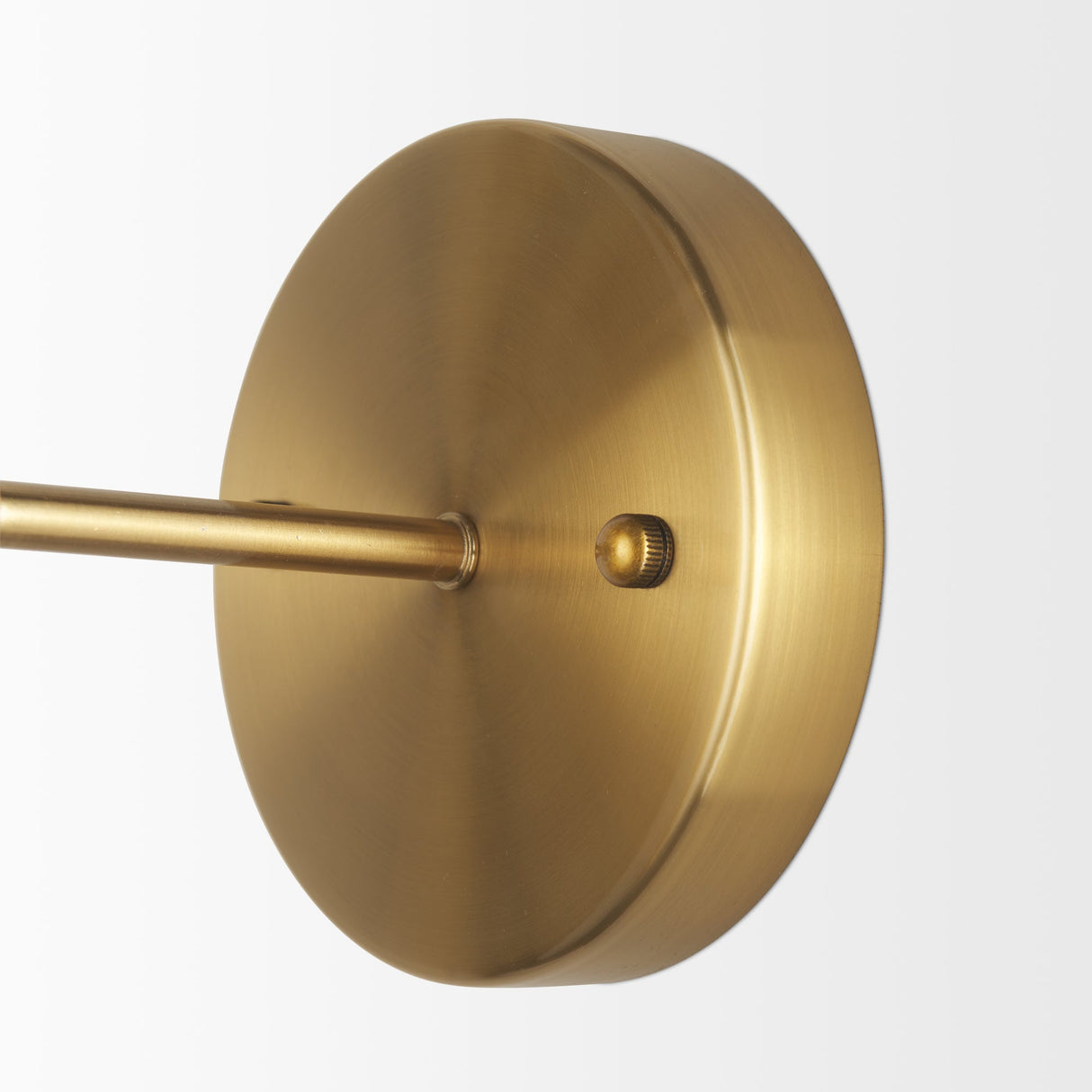 Britton Gold Metal w/ Clear Glass Globe 1-Light Wall Sconce by Mercana at Eve Furniture