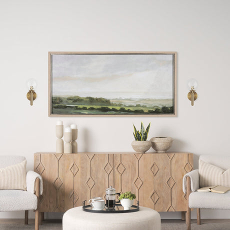 Britton Gold Metal w/ Clear Glass Globe 1-Light Wall Sconce by Mercana at Eve Furniture