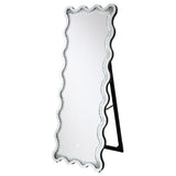 Brixey Black LED Lighting Standing Floor Mirror by Coaster at Eve Furniture