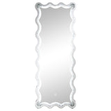 Brixey Black LED Lighting Standing Floor Mirror by Coaster at Eve Furniture