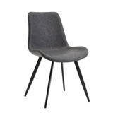 Brixley Black/Gray Faux Marble-Top Dining Set by Homelegance at Eve Furniture