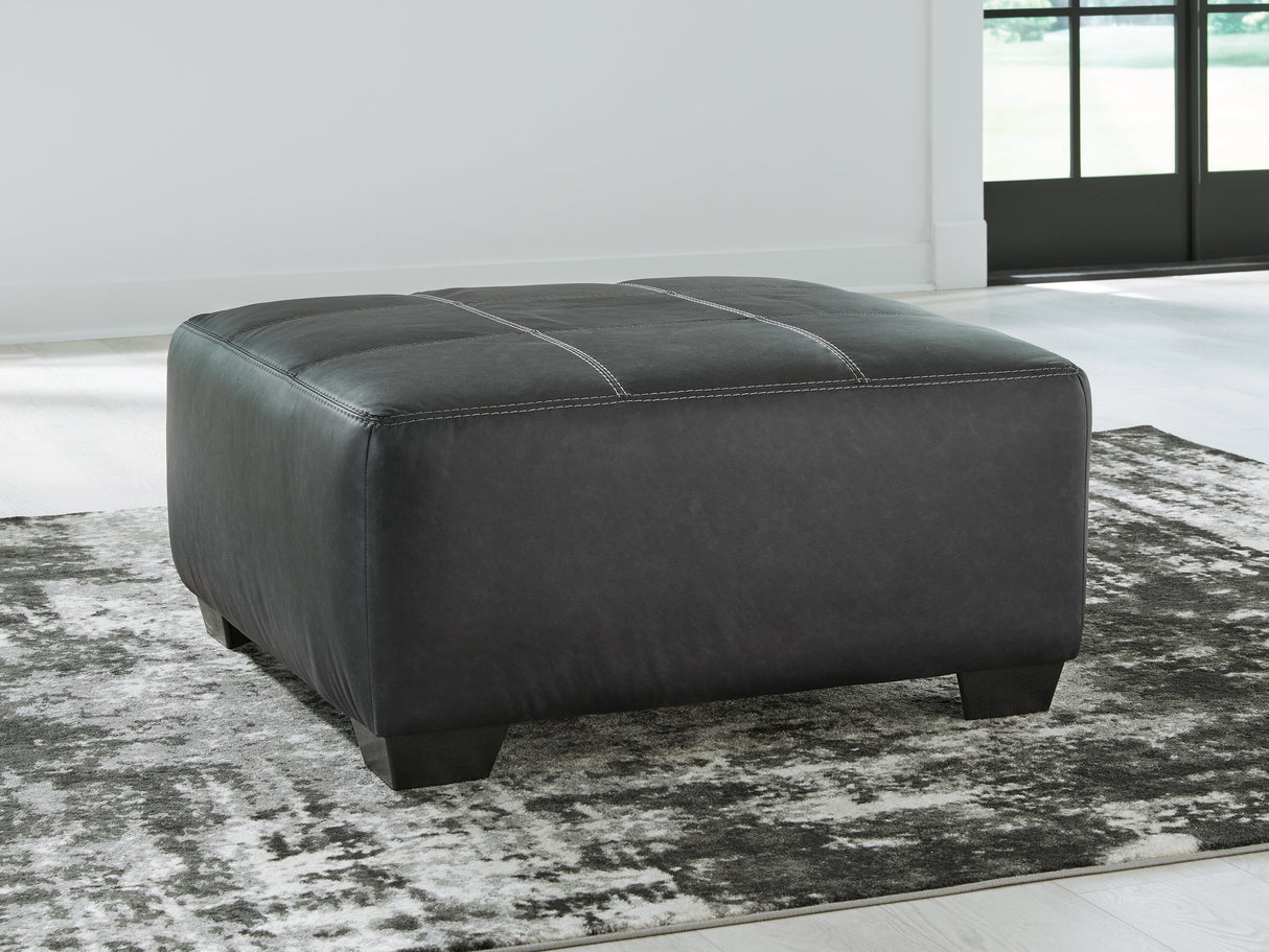 Brixley Pier Graphite Oversized Accent Ottoman