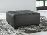 Brixley Pier Graphite Oversized Accent Ottoman