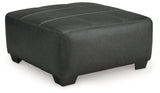 Brixley Pier Graphite Oversized Accent Ottoman by Ashley at Eve Furniture