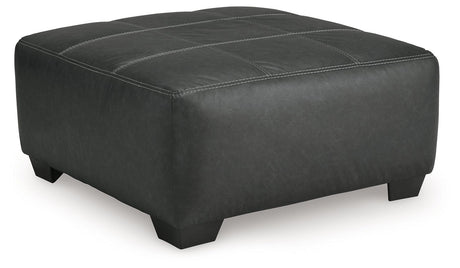 Brixley Pier Graphite Oversized Accent Ottoman by Ashley at Eve Furniture