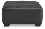 Brixley Pier Graphite Oversized Accent Ottoman by Ashley at Eve Furniture