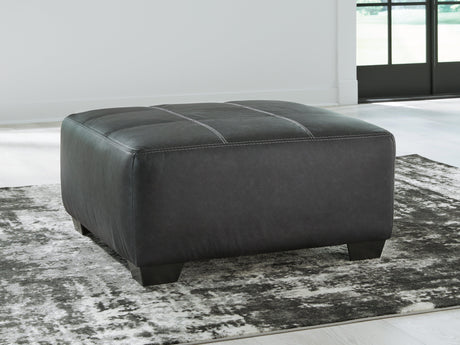 Brixley Pier Graphite Oversized Accent Ottoman by Ashley at Eve Furniture