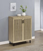 Brixton White Oak 2-Door Entryway Shoe Storage Cabinets by Coaster at Eve Furniture