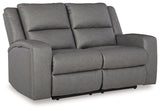 Brixworth Slate Reclining Loveseat