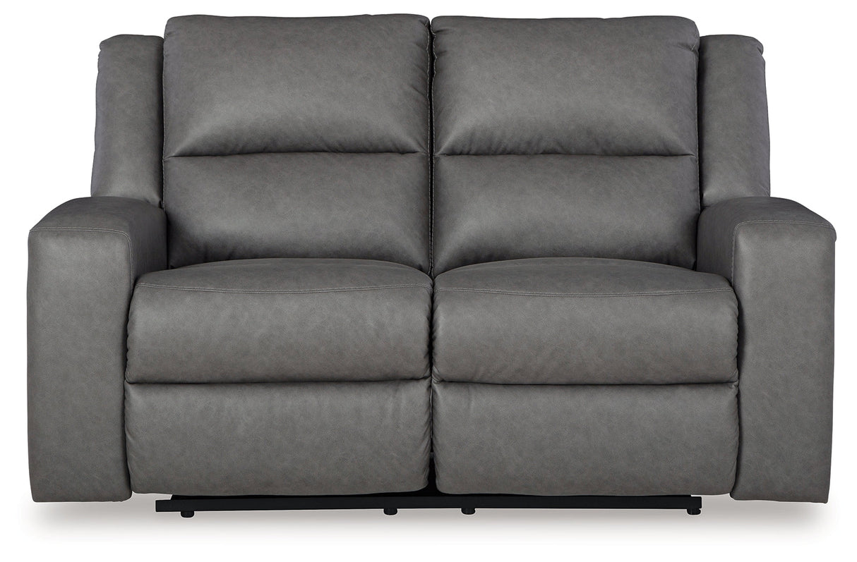 Brixworth Slate Reclining Loveseat