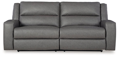 (Special) Brixworth Slate Manual Reclining Sofa by Ashley at Eve Furniture