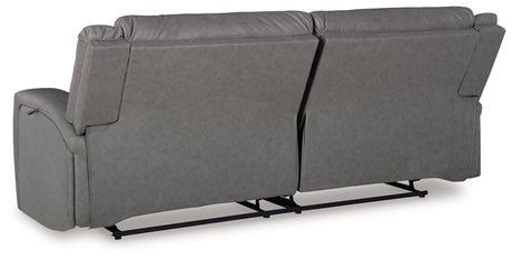 (Special) Brixworth Slate Manual Reclining Sofa by Ashley at Eve Furniture