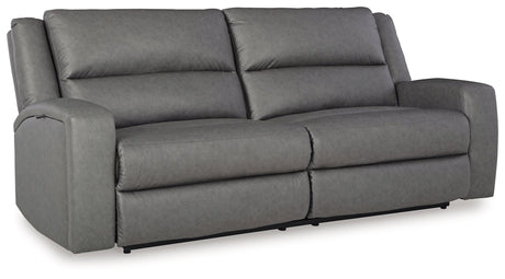 (Special) Brixworth Slate Manual Reclining Sofa by Ashley at Eve Furniture