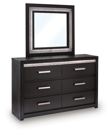 Brizmore Black Dresser and Mirror by Ashley at Eve Furniture