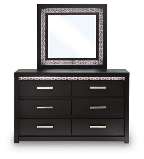Brizmore Black Dresser and Mirror by Ashley at Eve Furniture