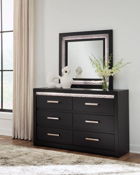 Brizmore Black Dresser Mirror by Ashley at Eve Furniture