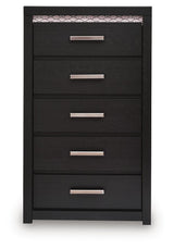 Brizmore Black Five Drawer Chest by Ashley at Eve Furniture