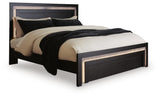 Brizmore Black King Panel Bed