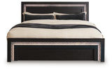 Brizmore Black King Panel Bed