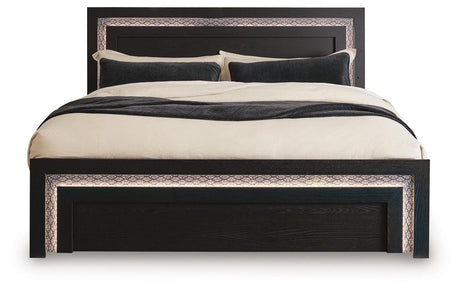 Brizmore Black Queen Panel Bed by Ashley at Eve Furniture