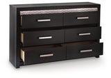 Brizmore Black Six Drawer Dresser