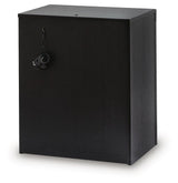 Brizmore Black Two Drawer Nightstand
