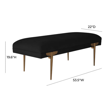 Brno Velvet Bench by TOV Furniture at Eve Furniture